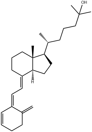 (5Z,7E)-9,10-开环胆甾-3,5,7,10(19)-四烯-25-醇, 106361-90-4, 结构式