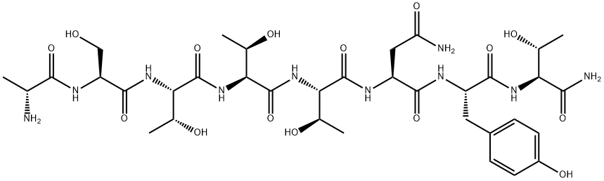 (D-ALA1)-PEPTIDE T AMIDE, 106362-34-9, 结构式