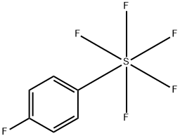 4-フルオロフェニルサルファーペンタフルオリド 化学構造式