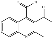 2-甲基-3-乙酰基喹啉-4-羧酸,106380-95-4,结构式