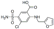 4-氯-N-(2-呋喃甲基)-5-氨基磺酰基苯甲酸, 106391-48-4, 结构式