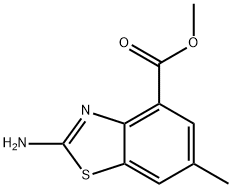 4-Benzothiazolecarboxylicacid,2-amino-6-methyl-,methylester(9CI),106429-20-3,结构式