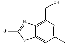 4-Benzothiazolemethanol,2-amino-6-methyl-(9CI),106429-21-4,结构式