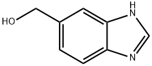 1H-ベンズイミダゾール-5-イルメタノール 化学構造式