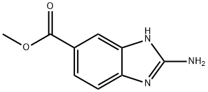 1H-Benzimidazole-5-carboxylicacid,2-amino-,methylester(9CI) Struktur