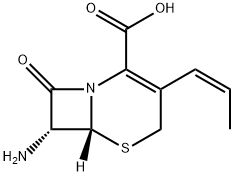 7-AMINO-3-[(Z)-PROP-1-ENYL]-3-CEPHEM-4-CARBOXYLIC ACID Struktur