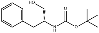N-(tert-ブトキシカルボニル)-D-フェニルアラニノール 化学構造式
