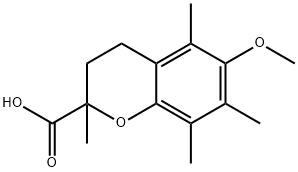 6-METHOXY-2,5,7,8-TETRAMETHYL-CHROMAN-2-CARBOXYLIC ACID,106461-96-5,结构式
