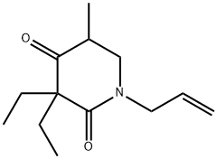 1-Allyl-3,3-diethyl-5-methyl-2,4-piperidinedione Structure