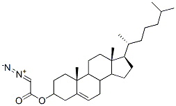 cholesteryl diazoacetate 化学構造式