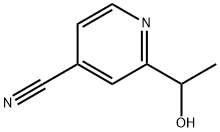 4-Pyridinecarbonitrile,2-(1-hydroxyethyl)- Structure