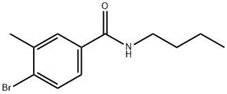 4-BROMO-N-BUTYL-3-METHYLBENZAMIDE, 1065073-96-2, 结构式