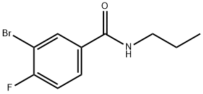 3-Bromo-4-fluoro-N-propylbenzamide Struktur