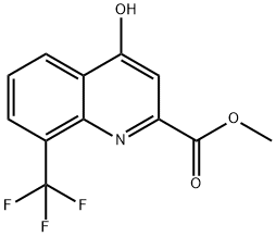 METHYL 4-HYDROXY-8-(TRIFLUOROMETHYL)QUINOLINE-2-CARBOXYLATE,1065074-52-3,结构式