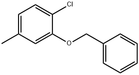 2-(ベンジルオキシ)-1-クロロ-4-メチルベンゼン 化学構造式