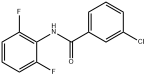 3-氯-N-(2,6-二氟苯基)苯甲酰胺 结构式