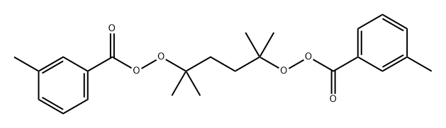 2,5-二甲基-2,5-双(间甲苯甲酸过氧化)己烷 结构式