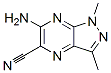 1H-Pyrazolo[3,4-b]pyrazine-5-carbonitrile,6-amino-1,3-dimethyl-(9CI) 结构式