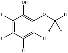 2-Methoxy-d3-phenol--d4 Struktur