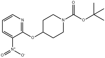 4-[(3-硝基-2-吡啶基)氧基]-1-哌啶羧酸叔丁酯, 1065484-06-1, 结构式