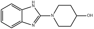 1-(1H-苯并咪唑-2-基)-4-哌啶醇 结构式