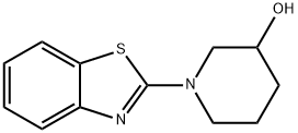 Benzothiazol-2-yl-piperidin-3-ol, 98+% C12H14N2OS, MW: 234.32 Structure