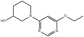 1-(6-Ethoxy-pyriMidin-4-yl)-piperidin-3-ol, 98+% C11H17N3O2, MW: 223.28 Structure