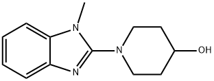 1-(1-Methyl-1H-benzoiMidazol-2-yl)-piperidin-4-ol, 98+% C13H17N3O, MW: 231.3 化学構造式