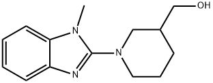 1-(1-甲基-1H-苯并咪唑-2-基)-3-哌啶甲醇, 1065484-46-9, 结构式