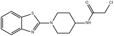 N-(1-Benzothiazol-2-yl-piperidin-4-yl)-2- chloro-acetaMide, 98+% C14H16ClN3OS, MW: 309.82 Structure