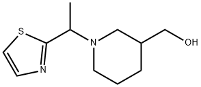 [1-(1-Thiazol-2-yl-ethyl)-piperidin-3-yl]-Methanol C11H18N2OS, MW: 226.34 Structure