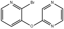 2-(2-BroMo-pyridin-3-yloxy)-pyrazine, 98+% C9H6BrN3O, MW: 252.07