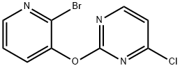 2-(2-BroMo-pyridin-3-yloxy)-4-chloro-pyriMidine, 98+% C9H5BrClN3O, MW: 286.52 Structure