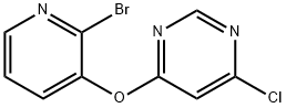 4-(2-BroMo-pyridin-3-yloxy)-6-chloro-pyriMidine, 98+% C9H5BrClN3O, MW: 286.52 化学構造式