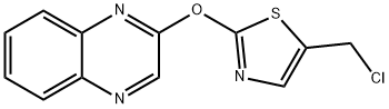 2-(5-ChloroMethyl-thiazol-2-yloxy)-quinoxaline, 98+% C12H8ClN3OS, MW: 277.73 Struktur