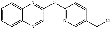 2-(5-ChloroMethyl-pyridin-2-yloxy)-quinoxaline, 98+% C14H10ClN3O, MW: 271.71 Struktur