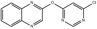 2-(6-Chloro-pyriMidin-4-yloxy)-quinoxaline, 98+% C12H7ClN4O, MW: 258.67 Struktur