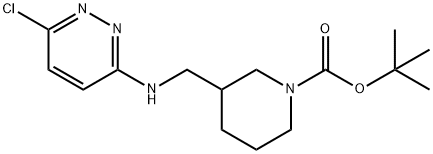 3-[[(6-氯-3-哒嗪基)氨基]甲基]-1-哌啶甲酸叔丁酯, 1065485-12-2, 结构式