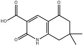 2,5-二氧代-7,7-二甲基-6,8-二氢-1H-3-喹啉羧酸, 106551-79-5, 结构式