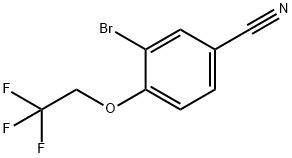 3-Bromo-4-(2,2,2-trifluoroethoxy)benzonitrile Structure