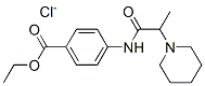 ethyl 4-[2-(3,4,5,6-tetrahydro-2H-pyridin-1-yl)propanoylamino]benzoate chloride Structure