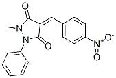 2-Methyl-4-(4-nitrobenzylidene)-1-phenyl-3,5-dioxopyrazolidine,106584-29-6,结构式