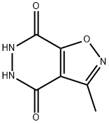 Isoxazolo[4,5-d]pyridazine-4,7-dione, 5,6-dihydro-3-methyl- (9CI) Struktur