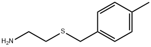 2-[(4-甲苄基)硫代]乙胺 结构式