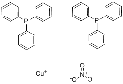 BIS(TRIPHENYLPHOSPHINE)COPPER (I) NITRATE Structure
