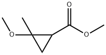 Cyclopropanecarboxylic acid, 2-methoxy-2-methyl-, methyl ester (9CI) Structure