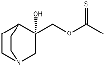 S-(3-hydroxyquinuclidin-3-yl)Methyl ethanethioate Struktur
