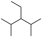 2,4-ジメチル-3-エチルペンタン 化学構造式