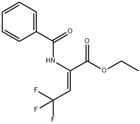 (Z)-Ethyl 2-benzaMido-4,4,4-trifluorobut-2-enoate 化学構造式