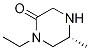 (R)-1-Ethyl-5-methylpiperazin-2-one 结构式